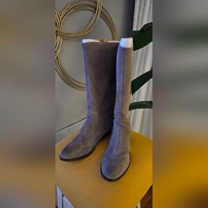 NEW Taupe/Light Brown Suede Women's Boots SIZE 12M